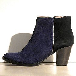 Anonymous boots Amber daim bleu noir