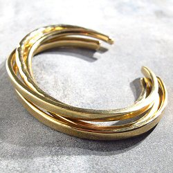 Soko Delicate set de bracelets martell�s laiton brut recycl�