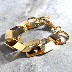 Viveka Bergstrom bracelet chaine Biais XL dore