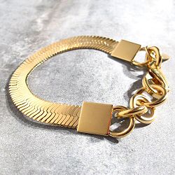 Viveka Bergstrom bracelet chaine serpent dore Snake