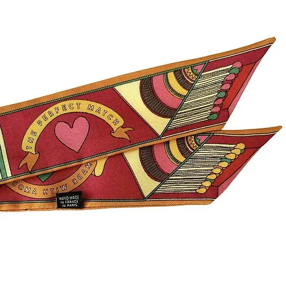 Annee bandeau de soie Perfect Match Oeil made in France rouge