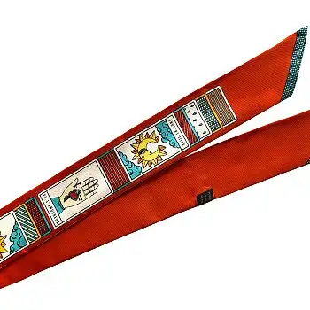 Annee bandy de soie Tarot rouge made in France