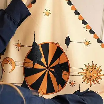 Annee carre de soie Cirque Lune Soleil Bandana 55cm neutre