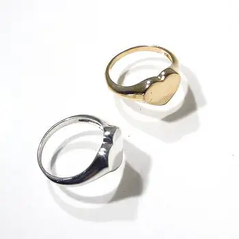 Bali Temples bague Chevaliere Heart Coeur