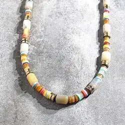 Bali Temples collier Beads Brown