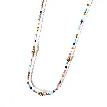 Bali Temples collier Beads Mini perles transparentes Rainbow Summer
