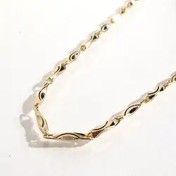 Bali Temples collier Pure Twist gold plaque or