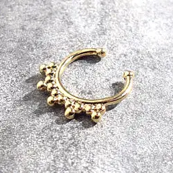 Bali Temples earcuff Perlines Stack gold