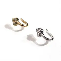 Bali Temples earcuff tragus Trio clos clear strass