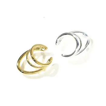 Bali Temples earcuff Triple Oval