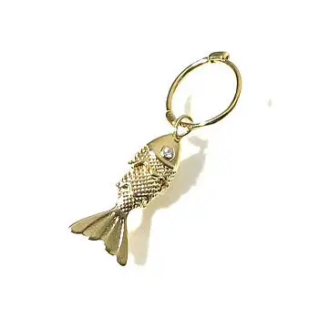 Bali Temples huggie Fish strass clear