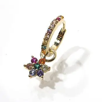 Bali Temples huggie 8 Flower strass