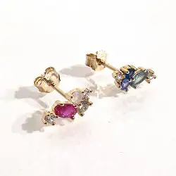 Bali Temples stud Galets strass