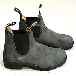 Blundstone homme Chelsea boots gris rustic black 587