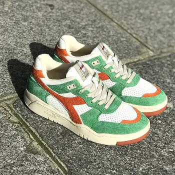 Diadora heritage baskets basse B560 orange Vert