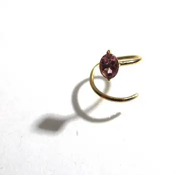 Fotini Psarouli twirl Spira Eye Tourmaline rose or 18k