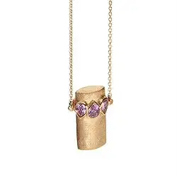 Fotini Psarouli collier Arlette Kion Cylindre saphir rose or 18k