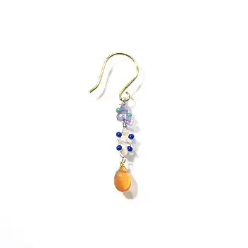 Fourbi de Capucine boucle solo Drop cornaline A28