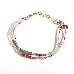 Fourbi de Capucine bracelet Rainbow double - BF3
