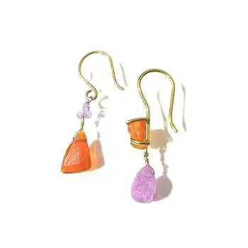 Fourbi de Capucine boucles Raw Asymetry paire