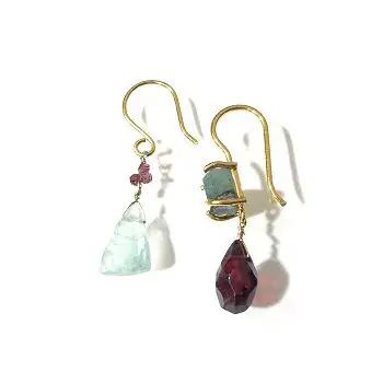 Fourbi de Capucine boucles Raw Asymetry paire