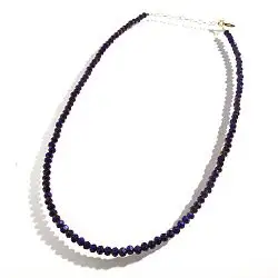 Hermina collier perles Purple fat