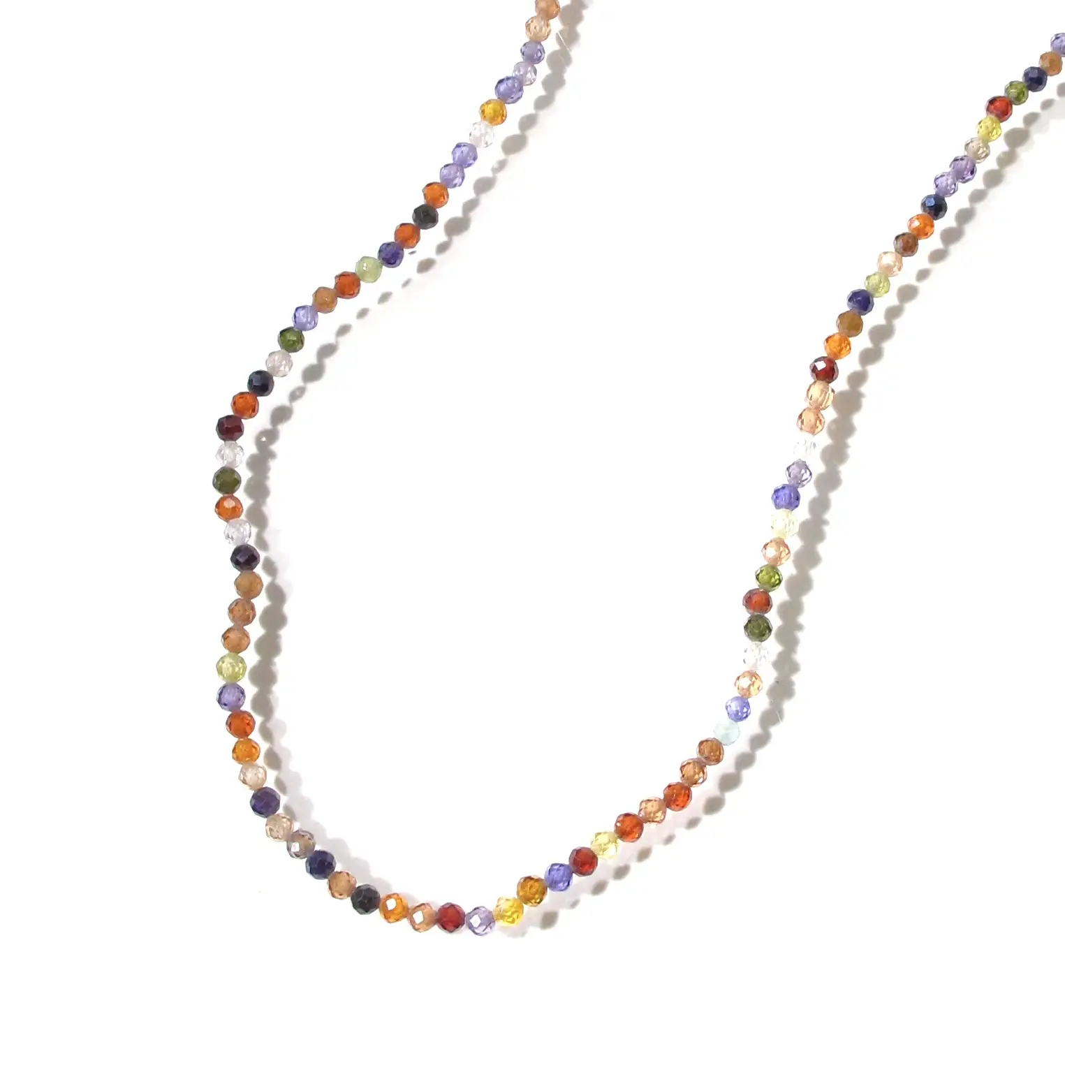 Hermina collier perles facettes small rainbow