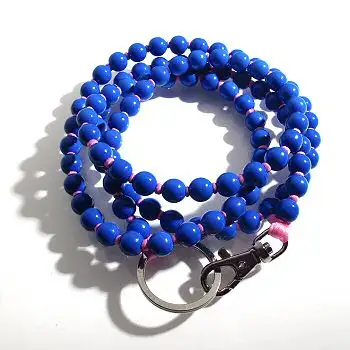 Ina Seifart bandouliere Mini-Beads bleu rose