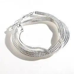 Laurence Soulat bracelet Skin trois tours silver