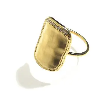 Louise Hendricks bague Barbara gold strass