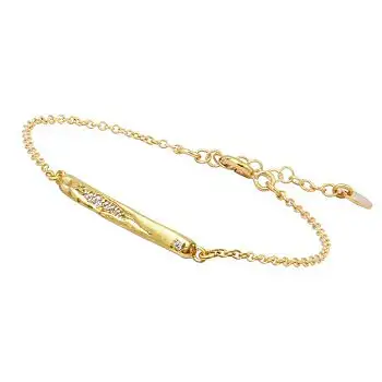 Louise Hendricks bracelet Sissi plaque strass gold