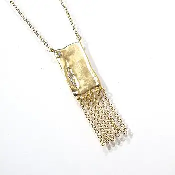 Louise Hendricks collier Sissi plaque strass gold