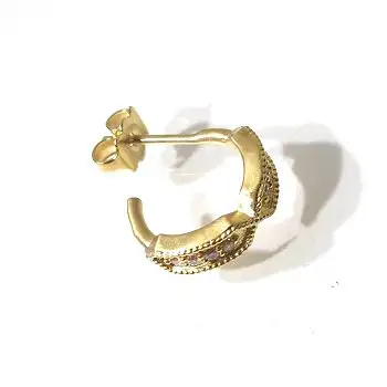 Louise Hendricks boucle solo Romy gold strass