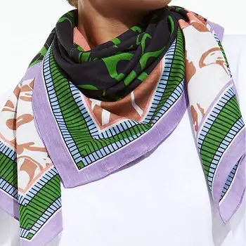 Ma Poesie foulard 100% coton Fusion mousse