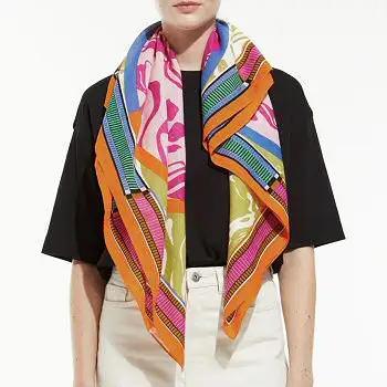 Ma Poesie foulard 100% coton Fusion multico