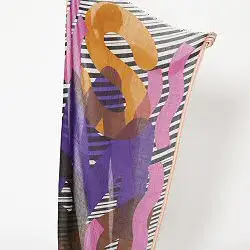 Ma Poesie foulard 100% laine Samba laine violet