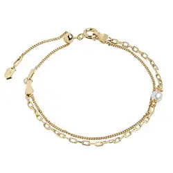 Maria Black bracelet Cantare perle nacre gold / argent dore