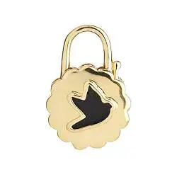 Maria Black charm Hungover Lock gold / argent dore