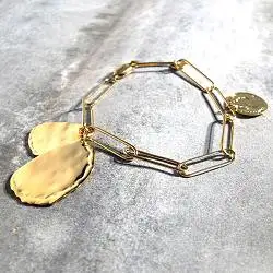Medecine Douce bracelet Tancrede chaine forcat dore