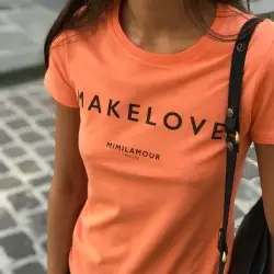 Mimilamour tee-shirt Makelove orange
