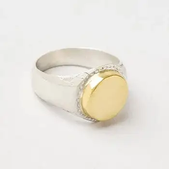 Ombre Claire bague chevaliere Zeid cercle argent bronze