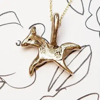 Ombre Claire charm pendentif Cheval bronze