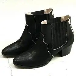 Patricia Blanchet boots Bullit noir shiny