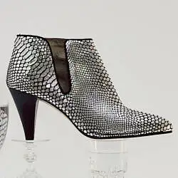 Patricia Blanchet bottines Fifty five argent plata cuir