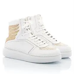 Patricia Blanchet sneakers Exotica basket blanc gold