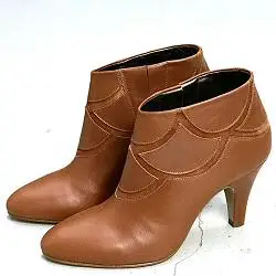 Patricia Blanchet boots X-OR cuir caramel vintage