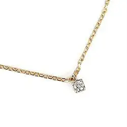 Sansoeurs collier MiniBox diamant or 18k