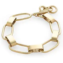 Soko bracelet Capsule chaine laiton recycle plaque or gp