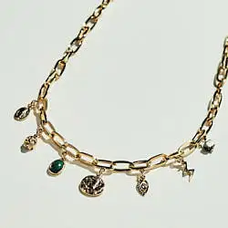 Stalactite collier Tresor dore