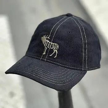 Stetson casquette Baseball cap velours noir broderie Deer Cerf